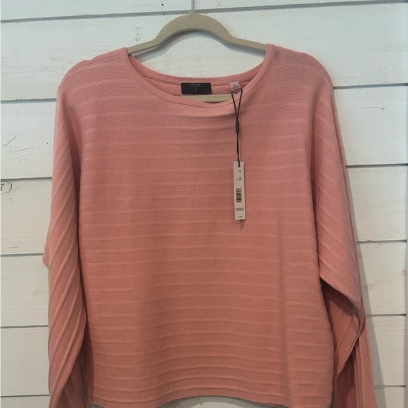 Tahari NWT Viscose Blend Sweater Coral Knit Top in size SP - Picture 2 of 11